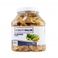 Member's Value Banana Chips 600g 